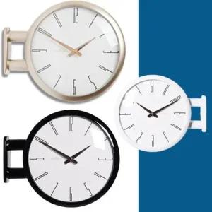 양면 벽시계 거실 원형 엔틱 벽걸이 개업 집들이 선물 코너벽시계 양면벽시계 예쁜벽시계