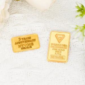 24K 순금 골드바 3.75g 1돈 미니 24k 금 선물 기념일 프로포즈 상견례