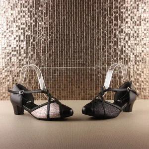 [슈띠끄 국내제작 수제댄스화] WD427 고급 여성 가죽 댄스화인 라틴 살사 탱고 왈츠 바차타 지루박 자이브 스윙 사교 스포츠 방송 모던 댄스 신발 살사화 탱고화 스윙화 모던화