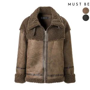 여성 뽀글이 스웨이드 무스탕