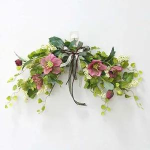 플라워가랜드 조화 아젤리아 가랜드 1P 방문 장식 벽걸이 인테리어