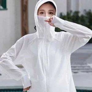 쌍문상회 여자 골프 등산 여름 캠핑 쿨링 마스크 후드 집업