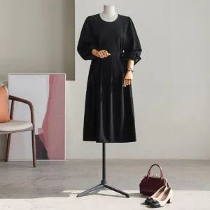 (안나앤플러스) 레킨 핀턱 스트랩 원피스[드레스DZG11] 빅사이즈