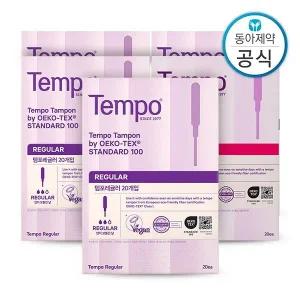 [템포] 탐폰 생리대 레귤러 40매+슈퍼 60매 총100매