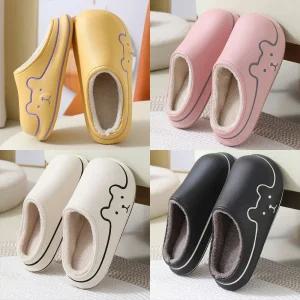 심플 베어 EVA 겨울 남성 여성 털 슬리퍼 실내화 택1/사무실 실내 방한 거실화 가정용 겨울용 보온 룸 슈즈