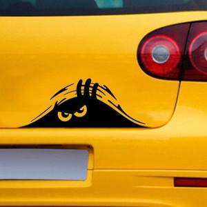 방수 스크래치 커버 엿보기 자동 접착 스티커, 3D 큰 눈 스타일링 헤드라이트 장식