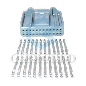 24 핀 1612906-1 자동차 오디오 내비게이션 시스템 백미러 플러그 도요타 렉서스용 하네스 소켓 2세트