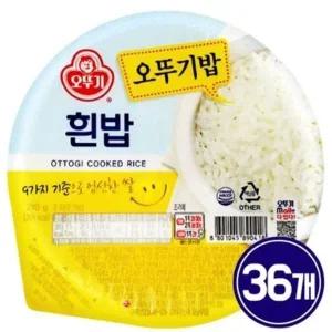 [햇반] 오뚜기밥 흰밥 210g 36개