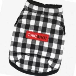 블랙 외투 강아지 겨울 시크앤핫패딩 조끼 산책 S (49KBW)