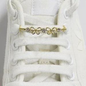 포인트 나비 메탈 장식 신발끈 신발 액세서리 (49CND)