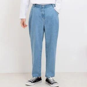 오버핏 배기청바지 연청 와이드팬츠 20대남자 (49U3m)