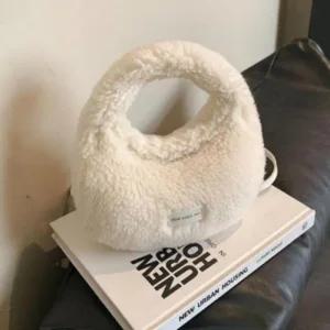 투웨이 겨울가방 크로스백 뽀글이 토트 미니백 (49Q4V)