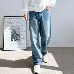 간지나는 워싱 와이드핏 통넓은바지 남자 청바지 (49UBp)