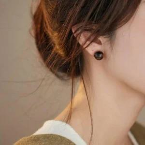 자연주의 원석 귀걸이 타이거아이 10mm 6 8 (49QiR)