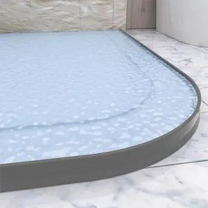 실리콘 유연한 욕실 10cm 샤워 물막이 T자형 워터펜스