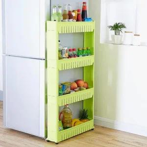 주방 4단 공간활용 틈새선반 침실 틈새트레이 이동식