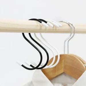 S고리행거 모자 4EA 리빙 스틸옷걸이 옷장정리 벨트