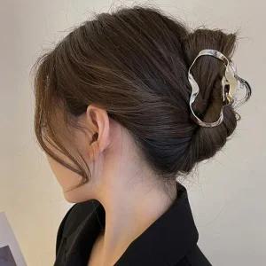 집게핀 여름 회사원 심플한 시원 올림머리핀 둥근모양