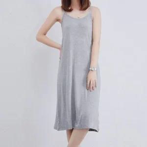 레이어드 끈나시 원피스