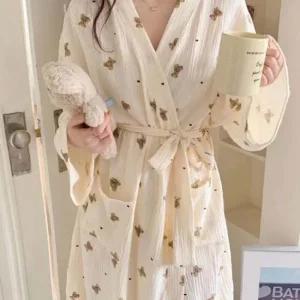 여성용 목욕 샤워 원피스형 랩 가운 로브 샤워가운 목욕가운 샤워로브