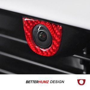 Tesla Model Y Juniper 2025-탄소 섬유 자동차 헤드 전면 카메라 보호 스티커 트림 자동 장식 액세서리