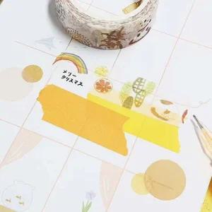 마스킹 수채화 테이프 사계절 다이어리 꾸미기 데코 용품
