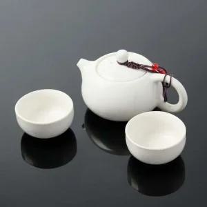 이시아르 도자기 2인 다기 다도세트 백자자기 2인자기세트 다도세트 찻잔세트 티주전자