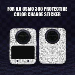 스크래치 방지 데칼 dji OSMO 360 스티커 스포츠 카메라 색상 변경 필름 장식 호환  이동식 스킨