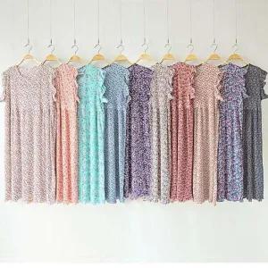 냉 어깨 프릴 나시원피스 10 SD250711 캐주얼 홀터넥 나시 맥시원피스 S 트임 여성 겨울 사이즈 브이넥셔링