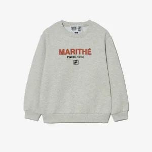 [휠라키즈] 휠라키즈 X 마리떼 라운드 맨투맨 (FK2POG4M02X_OTL)