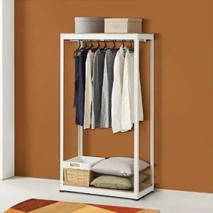 조립식옷장 옷방 2단 고정식 시스템행거 행거 (WE71688)