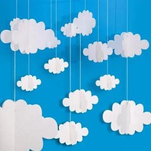 구름모형파티장식모빌세트