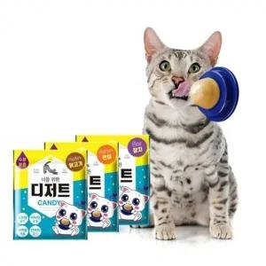 고양이 벽사탕 (참치맛) 반려묘 디저트 영양 캔디 헤어볼 사탕