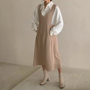 [아이우먼] 피날레V뷔스티에원피스 LTQ160M510 빅사이즈