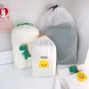 방수여행파우치세트 수영복 복조리 유치원 방수 어린이집 준비물 투명 수건 여벌옷 파우치