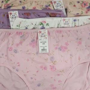 [아우트]꽃무늬 빅사이즈 꽃팬티 면스판 110까지