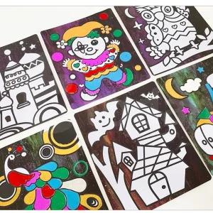 초등저 포일아트 혼합 9개입미술수업 세트 재료 어린이집 교구