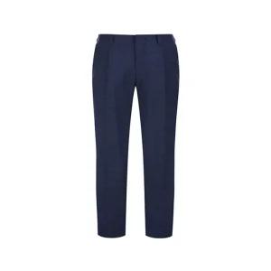 [오스틴리드]울100 윈도우 체크 스트레치 클래식 원턱 팬츠-A0PS2314