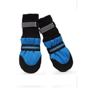 강아지신발 중형견 대형견용 야외 반사 높은 동물 방수 용품 도베르만 BLUE 애완 미끄럼 부츠 그레이하운드 대형견 방지 신발 마스코타스