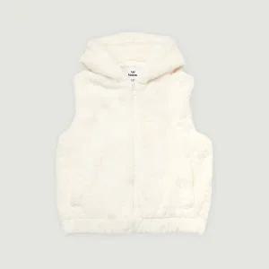 [보리보리/행텐 틴즈]여아 밍크 크롭 후드 베스트-HC1141444080369