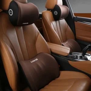 차방석 브라운 등쿠션세트 량용 헤드 목량 자동 시트 메모리폼 운전석