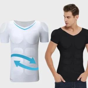 [아우트]몸매 바디 만들기 머슬 패드 머슬티 티셔츠