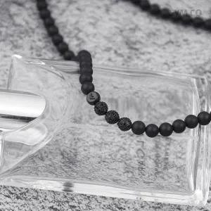 [엠포리오아르마니]알마니 EGS3029 독수리 엠블럼 블랙 볼체인 유니크 데일리 남자 스틸 목걸이 c