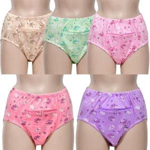 [아우트]플라워 나염 빅사이즈 맥시 지퍼 팬티