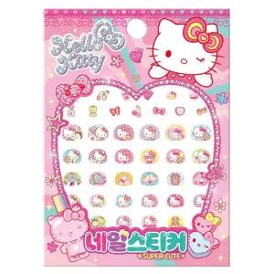 [셀러에이드]산리오 캐릭터 헬로키티 네일스티커 (슈퍼 큐트)