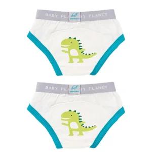 베이비플라넷 유아 배변 훈련 팬티 헬로우디노 S 2개 BNS