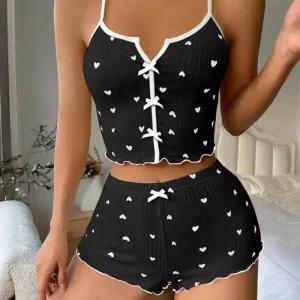 [아우트]하트 블랙하트 홈웨어 브라 캐미솔