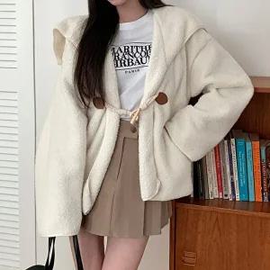 여성 빅카라 뽀글이 양털 떡볶이 가디건 SVC0152 겨울