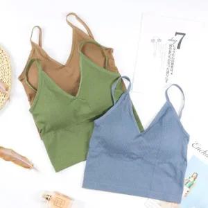 [아우트]노와이어뽕브라 캡내장 크롭나시티 브라탑