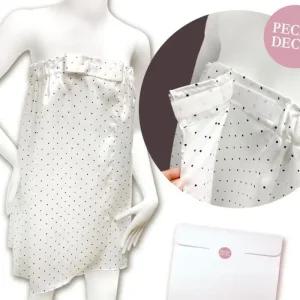 [아우트]스파 밴딩 실크샤워가운 부드러운 목욕가운